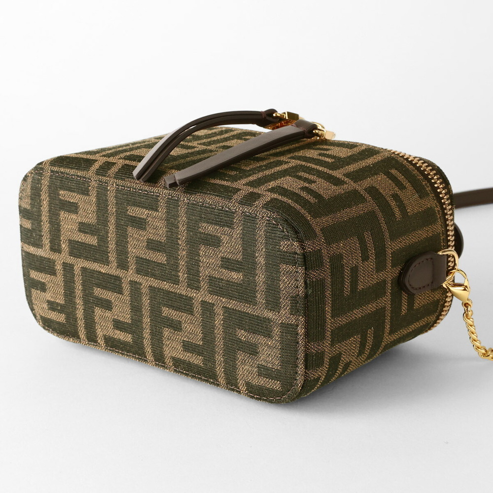 Fendi Shoulder Bag Brown FF Jacquard AF - Picture 3 of 9